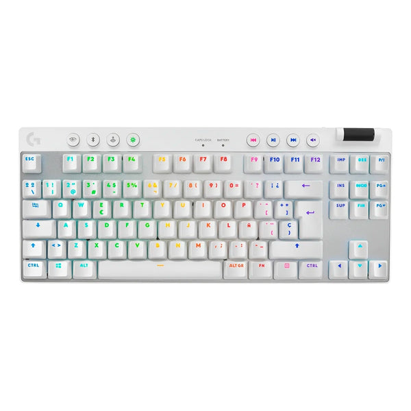 Teclado Gamer Inalámbrico Logitech G Pro X Tkl Blanco Inglés